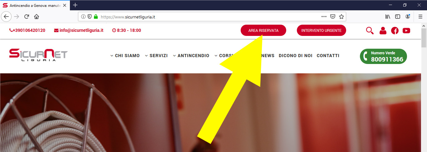 area riservata registro antincendio